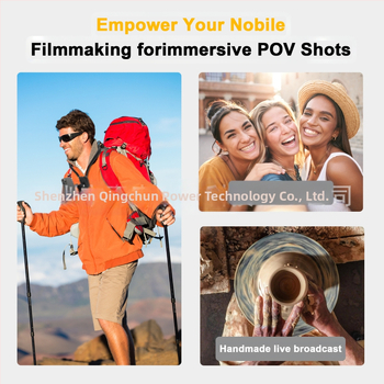 Κρεμαστό στήριγμα λαιμού για κάμερα δράσης και κινητό – όραση από πρώτο πρόσωπο, υλικό σιλικόνη, περιλαμβάνει βάση κρεμάστρας, βίδες, προσαρμογέας, κλιπ τηλεφώνου