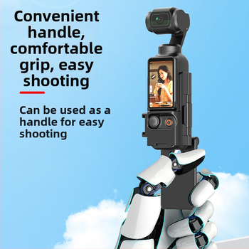 Osmo Pocket3 μαγνητική αναδιπλούμενη βάση γραφείου, με ρυθμιζόμενη γωνία, συμβατή με DJI Osmo Pocket3, πλαστικό