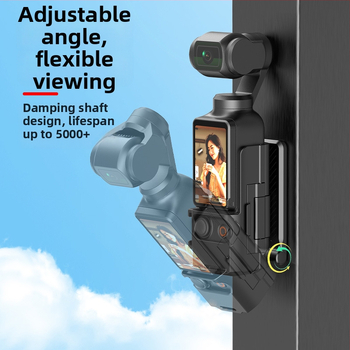 Osmo Pocket3 μαγνητική αναδιπλούμενη βάση γραφείου, με ρυθμιζόμενη γωνία, συμβατή με DJI Osmo Pocket3, πλαστικό