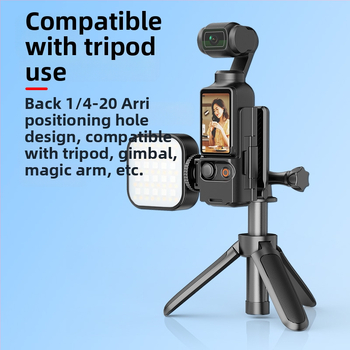 Osmo Pocket3 μαγνητική αναδιπλούμενη βάση γραφείου, με ρυθμιζόμενη γωνία, συμβατή με DJI Osmo Pocket3, πλαστικό