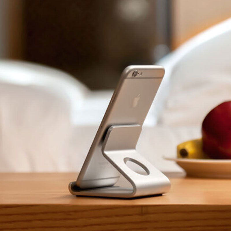Galda statīvs telefoniem un planšetdatoriem – alumīnija sakausējums, universāla savietojamība, modelis Ap-4d