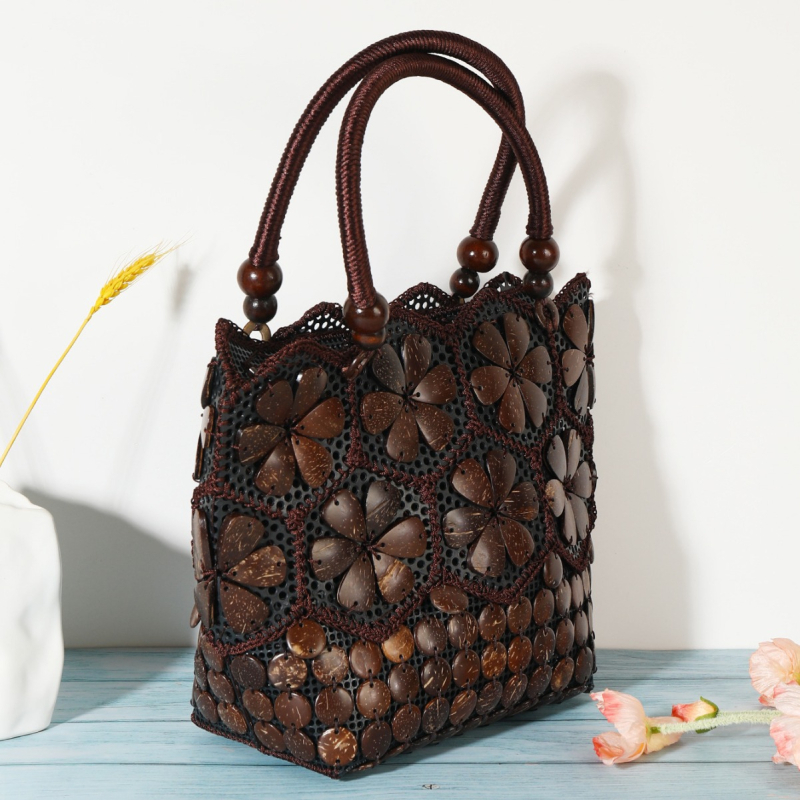 Női bucket táska hengeres formával, poliészter anyag, cipzáras zárás, 3D külső (Anyag: Poliészter; Stílus: Bucket bag; Forma: Hengeres; Zárás: Cipzár; Külső: 3D)