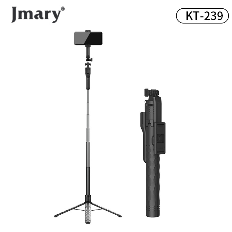 Jmary Tālruņa selfie statīvs ar Bluetooth tālvadību, alumīnija teleskopisks rāmis, grīdas statīvs, slodze 1 kg