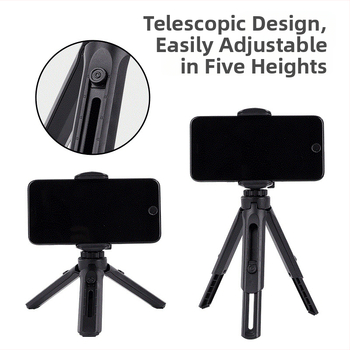 Τρίποδο για κινητό σε επιτραπέζια χρήση – μοντέλο K530, ABS πλαστικό, φορτίο έως 2 kg, βάρος 80 g