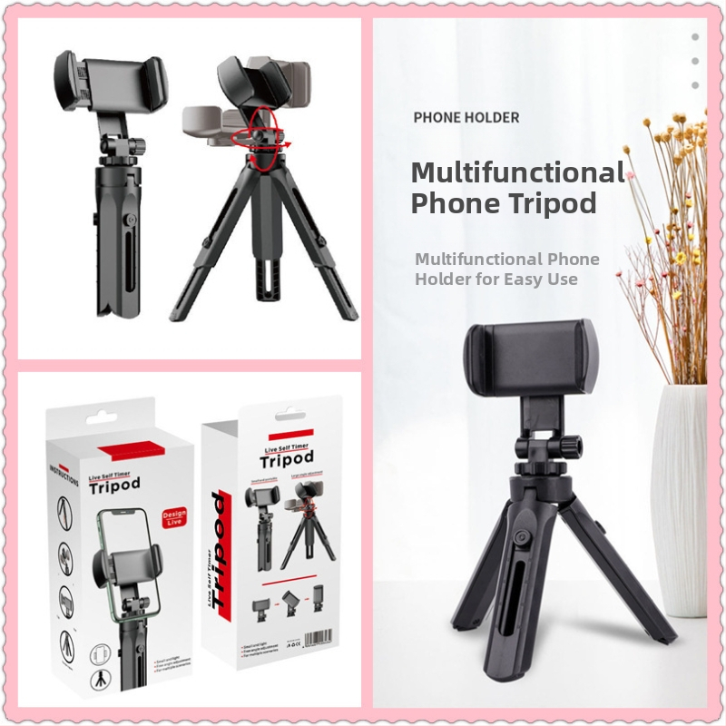 Телефонен трипод за настолен монтаж – модел K530, ABS пластмаса, носимост до 2 кг, тегло 80 g