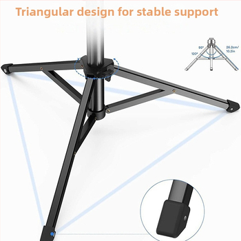 Τρίποδο για κινητό τηλέφωνο με αναδιπλούμενο σχεδιασμό, ύψος έως 1,6 m, διάμετρος σωλήνα 25 mm, 4 αρθρώσεις, φορτίο 2 kg