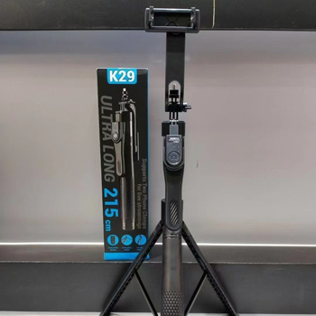 K29 Băț de selfie Live cu Bluetooth, corp din aliaj, telecomandă, stabilizare, iluminare