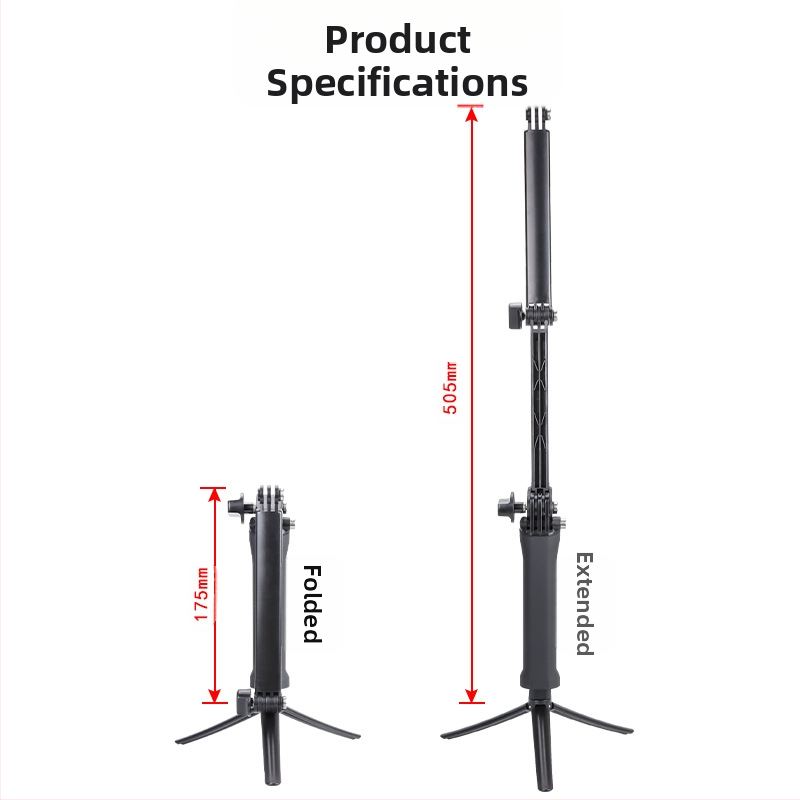 GoPro аксесоар пластмасова селфи палка с 3 секции, модел ZPG-02