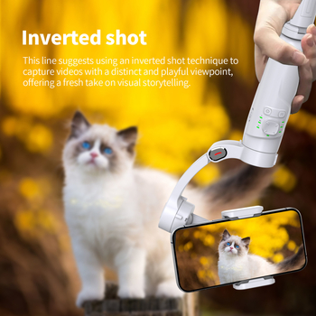 M1 kokkukäiv käsigimbal 3-aksise stabiliseerimine, näotuvastus, zoom, ühilduv 4–6,8 tollise mobiiltelefoniga