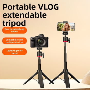 Mini galda lazy statīvs kamerai un viedtālrunim, alumīnija konstrukcija, pielāgojams, vispārīgs stilss
