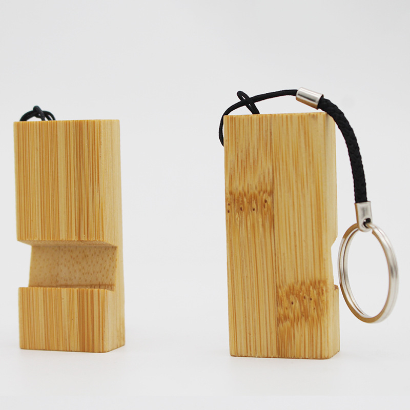 Asztali állvány telefonhoz, bambuszból, modell SCZM-003, univerzális kompatibilitás