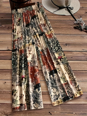 Naiste püksid polüesterist elastse vöökoha, sirge lõige, õhukesed