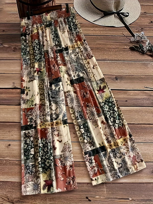 Naiste püksid polüesterist elastse vöökoha, sirge lõige, õhukesed