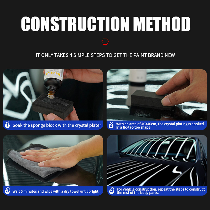 Gribemei keraminių dangų automobiliams – purškiklis su nano kristaliniu skysčiu, kristalinis dangas, pritaikomas apdorojimas, galiojimo laikas 3 metai