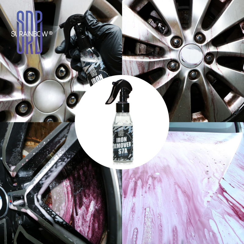 Auto velgede puhastusvahend – raudpulbri eemaldaja; sisaldab alküülfenoolpolüoksüetüleeni (10EO) eeterit ja roostekompleksi indikaatorit; kõlblikkusaeg kolm aastat; kvaliteedistandard Q/GLBKJ1-2023