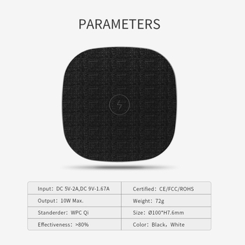 Stalo belaidis įkroviklis, 15W išėjimas, QC3.0 įkrovimo protokolas, FCC sertifikuotas, su keliomis USB jungtimis