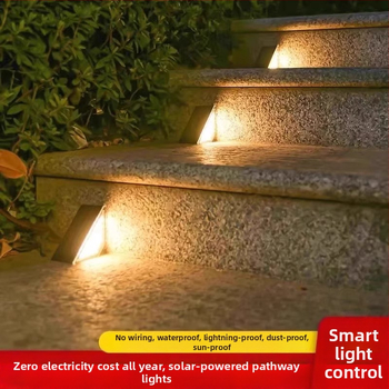 Saulės energijos laiptų lemputė su judesio jutikliu, IP65 vandeniui atsparus, lauko kiemo naudojimui, 16–24 val. veikimo laikas, įėjimas ≤36V