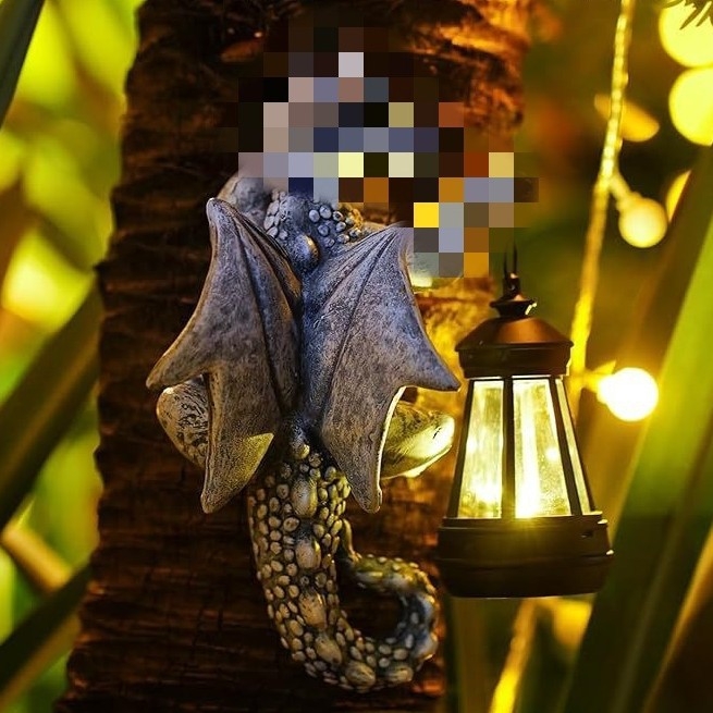 Динозавър-драконова висяща лампа от синтетична смола – Lema Sz56_