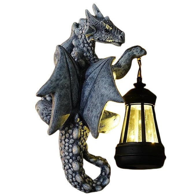 Динозавър-драконова висяща лампа от синтетична смола – Lema Sz56_