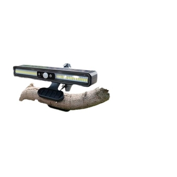 Kültéri vízálló napelemes LED klipszlámpa mozgásérzékelővel, 3W, 2,4V, üzemidő 6–12 óra, induktív kapcsoló