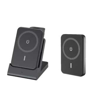 Atsiejamas 4-in-1 belaidžio įkroviklio telefonui, laikrodžiui ir ausinėms — 15W, QC3.0, magnetinis įkrovimas, 2A/3A/5A išvestis