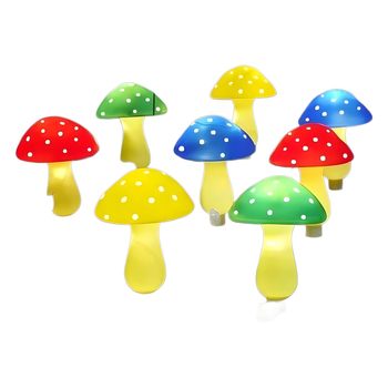 Φωτιστικά μανιτάρια ηλιακά εξωτερικού χώρου LED αλυσίδα φωτισμού κήπος αυλή - IP65, LED πηγή, 0.25W, 1.2V, 10000 ώρες ζωής