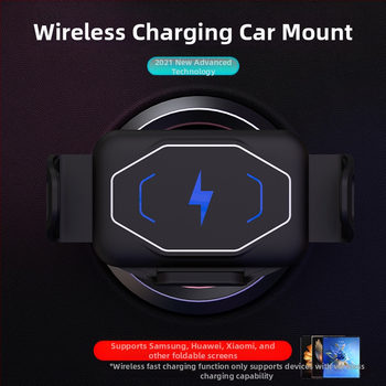 Carenton Snap-On държател за телефон за автомобил S15 – съвместим с Huawei Mate X2, презареждаем, монтаж върху въздушен отвор