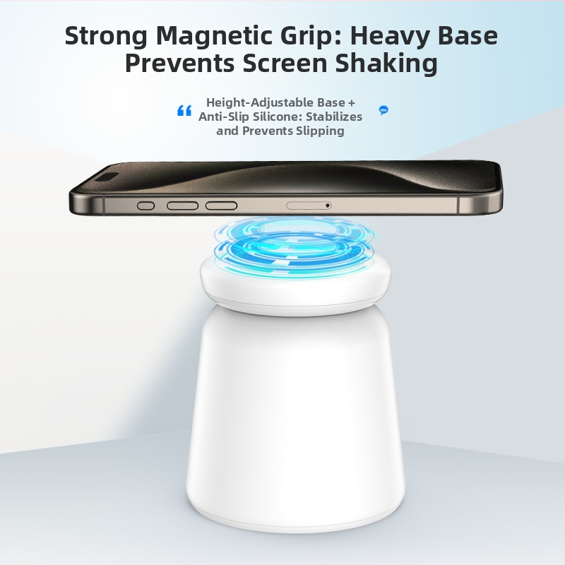 Qi2 магнитно три в едно безжично зарядно, сгъваемо, USB-C, 1–3 конектора, съвместимо с iPhone 15, AirPods и Apple Watch