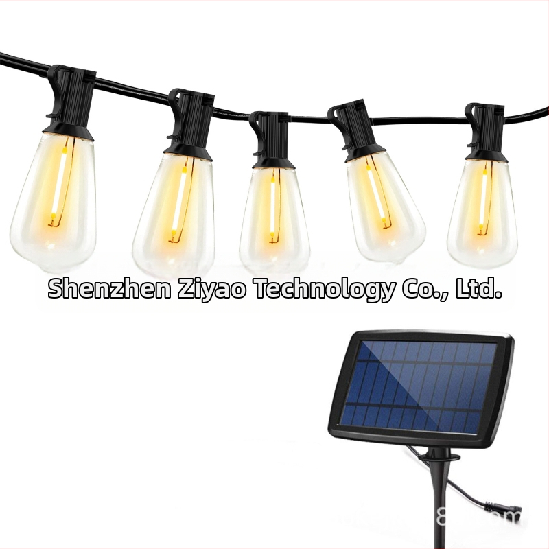 ST38 hruškovitý LED reťaz svetla – USB nabíjanie, IP65 vodotesný PC obal, vonkajšie použitie, 4 režimy