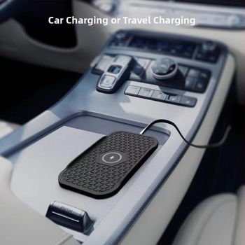 Sõiduki juhtmeta laadija Apple ja Huawei telefonidele – 15W kiire Qi laadimine, QC3.0, 2A väljund