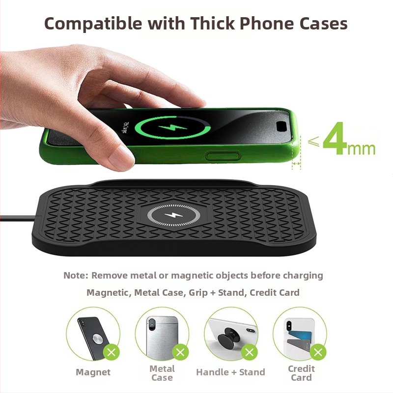 Bezdrôtová nabíjačka do auta pre Apple a Huawei – 15W rýchle Qi nabíjanie, QC3.0, 2A výstup