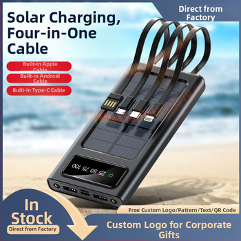 Kantav päikesepatareiga akupank Li-Polümeerakuga, QC2.0, 10W laadimine, 5V sisend, kaasas andmekaabel