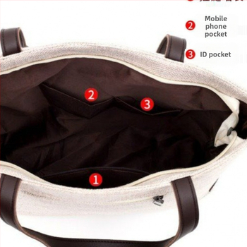 Kanvos audinio pečių rankinė su kaspinu ir kiškiuko mergaitės motyvu, su dugnu ir be šoninių sienelių, su logotipo spauda