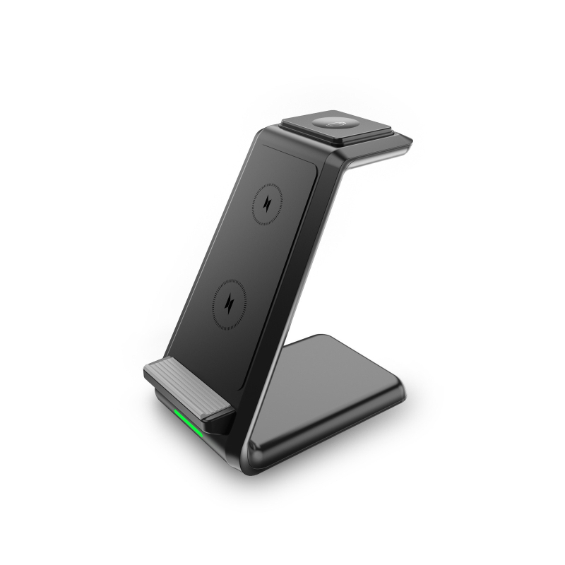 Ασύρματο στηρίγμα φόρτισης – 15W γρήγορη φόρτιση, συμβατό με Apple, Samsung, Huawei και Google, πλαστικό περίβλημα, καθολική συμβατότητα, για επιφάνειες γραφείου ή δάπεδου