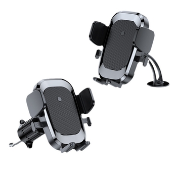 Държач за телефон за автомобилен въздушен изход с вакуумна чашка, мултифункционален навигационен държач за табло и предно стъкло, универсално монтиране, въртящ се монтаж
