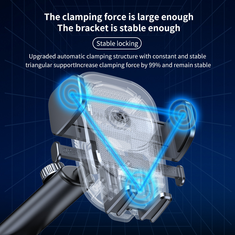 Θήκη κινητού αυτοκινήτου για έξοδο αέρα με βεντούζα, πολυλειτουργική база πλοήγησης για ταμπλό και παρμπρίζ, περιστρεφόμενη στήριξη