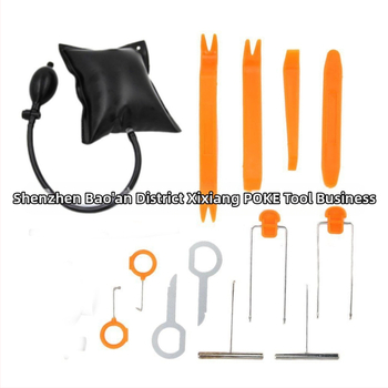 POKER Sada nástrojov na demontáž automobilového audia, 12 kusov, 0,24 kg, na úpravu vnútorných panelov dverí a inštaláciu okien so polohovacími vankúšmi