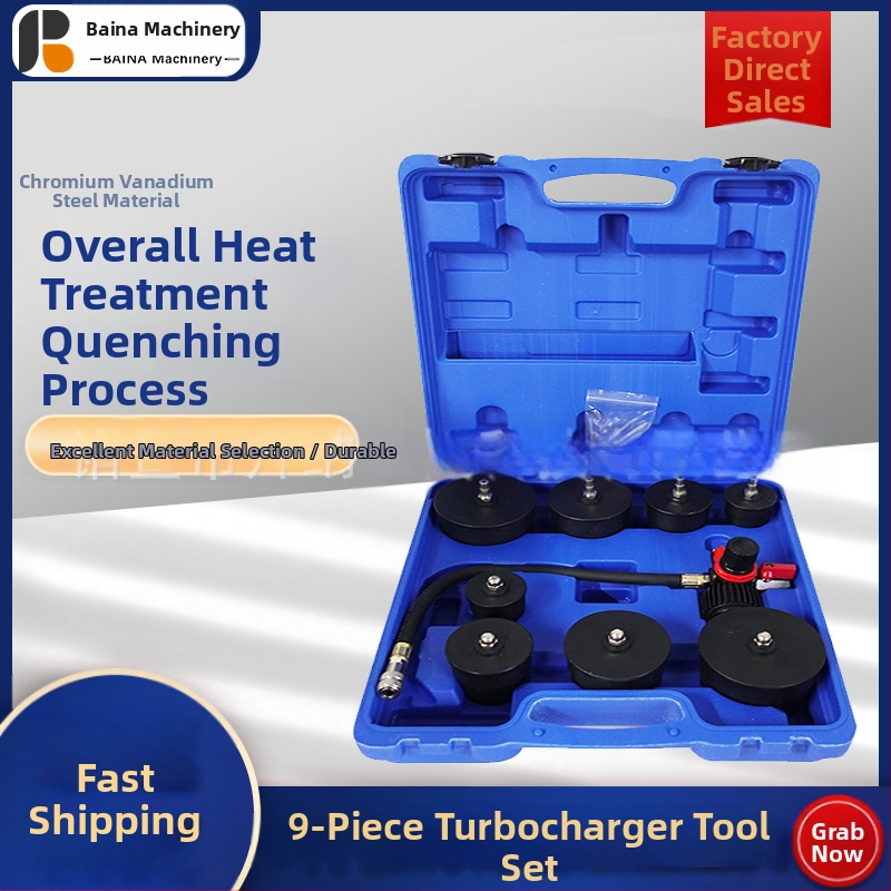 Set 9 dielov na testovanie turbo systému, nástroj na zisťovanie únikov a detektor kladkového systému