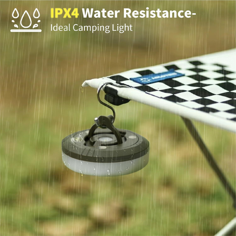 Къмпинг лампа с LED, презареждаща се, 5V, 4.5W, еднополюсен бутон