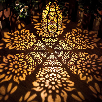 Ηλιακό μεταλλικό εξωτερικό κρεμαστό φωτιστικό προβολής κήπου – LED, 6–12 ωρών λειτουργίας, 0–2W, 1.2V, επαγωγικός διακόπτης