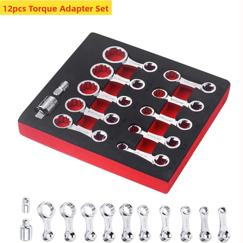 12-punkti adapteri pikenduskomplekt momentvõtmele autoremonti jaoks