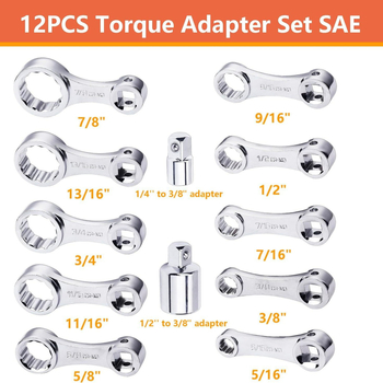12-точков адаптер за удължител за моментен ключ за ремонт на автомобили