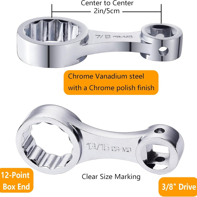 12-точков адаптер за удължител за моментен ключ за ремонт на автомобили