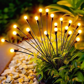 Päikesega tulukujuline aiavalgus | LED modelleeriv valgus, 6/8/10 pead, IP65, reguleeritav, tööiga 10000 tundi