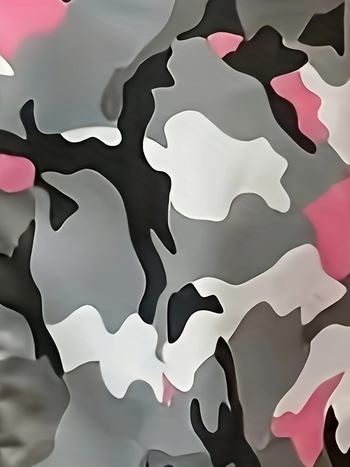 Naiste kamuflažeprintiga laia lõikega püksid, polüester, elastne vöökoht – igapäevased püksid talveks 2024