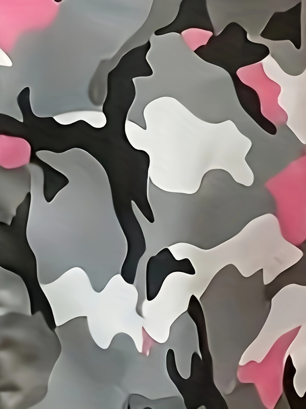 Naiste kamuflažeprintiga laia lõikega püksid, polüester, elastne vöökoht – igapäevased püksid talveks 2024