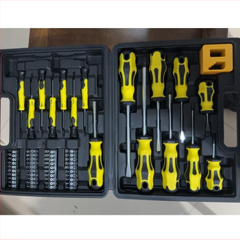 Wanshida 59-osaline magnetkruvikeerajate komplekt (lame ja ristpeaga), käsitsi remonttööriist, metriline formaat