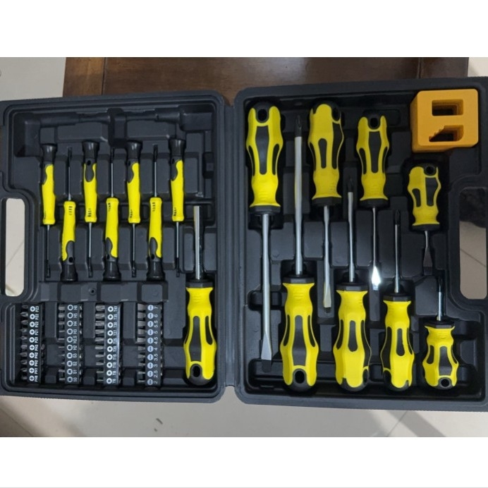 Wanshida 59-osaline magnetkruvikeerajate komplekt (lame ja ristpeaga), käsitsi remonttööriist, metriline formaat