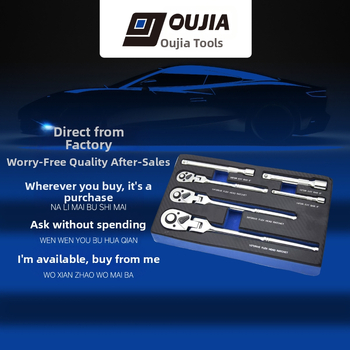 6-osaline kaheotstarbeline mutrivõttekogus 180° reguleeritava peaga, PVC pöörlev pea, kroom-vanadiumi terasest