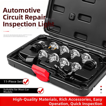 Autori EFI injektor testovacia lampová sada — testovanie palivových injektorov, auto opravy nástroj; Značka Musen Tang; Pôvod Zhejiang; Hmotnosť 0.43 kg